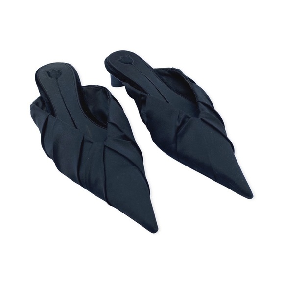 H&M Shoes - H&M Studio High Quality Satin Slip On Pointy Flats